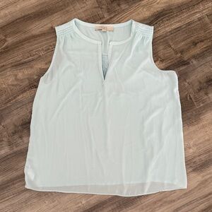 LOFT Soft Blue Sleeveless Top
